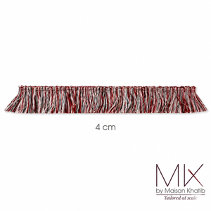 Fringe Lace Trim 4 cm by Meter red Maison Khatib Lebanon