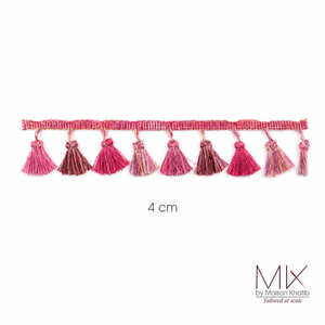 Tassel Fringe Lace Trim 4 cm by Meter pink Maison Khatib Lebanon
