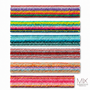 Colorful Woven Lace Trim 3.5 cm by Meter purple Maison Khatib Lebanon