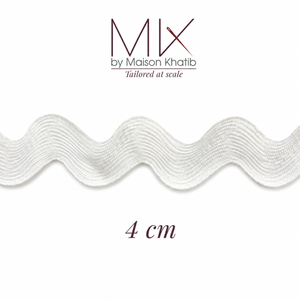 Wide Ric Rac Wavy Trim 4 cm by Meter Maison Khatib Lebanon