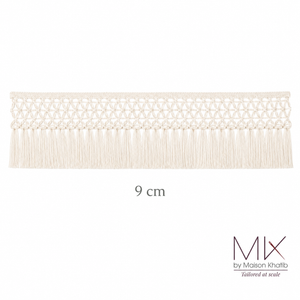 Geometric Fringe Lace Trim 9 cm by Meter Pink Maison Khatib Lebanon