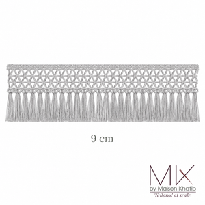 Geometric Fringe Lace Trim 9 cm by Meter Off White Maison Khatib Lebanon