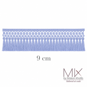 Geometric Fringe Lace Trim 9 cm by Meter Olive Maison Khatib Lebanon