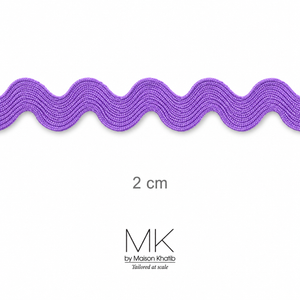 Colorful Ric Rac Zigzag Lace Trim 2 cm by Meter light purple Maison Khatib Lebanon