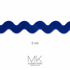 Colorful Ric Rac Zigzag Lace Trim 2 cm by Meter blue Maison Khatib Lebanon