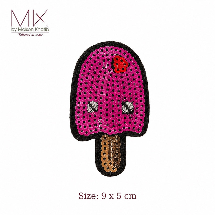 Sequin Popsicle Summer Badge Set of 6 9 x 5 cm Maison Khatib Lebanon