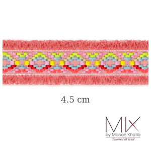 Jacquard Fringe Lace Trim 4.5 cm by Meter Maison Khatib Lebanon