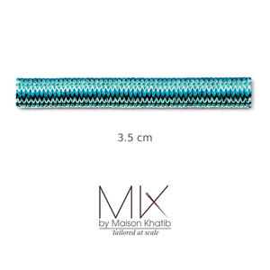 Colorful Woven Lace Trim 3.5 cm by Meter orange Maison Khatib Lebanon