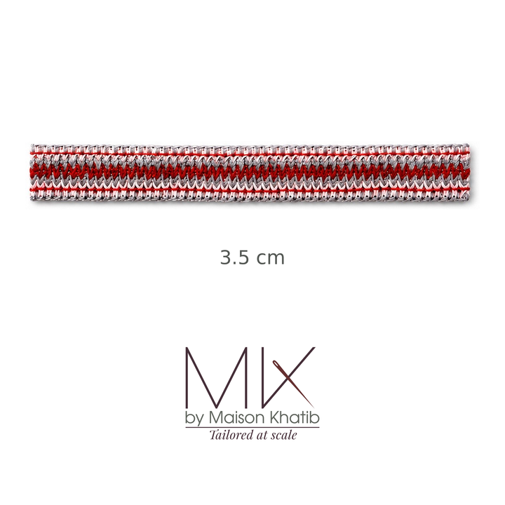 Colorful Woven Lace Trim 3.5 cm by Meter purple Maison Khatib Lebanon