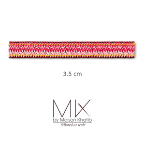 Colorful Woven Lace Trim 3.5 cm by Meter Maison Khatib Lebanon