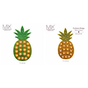 Pineapple Beaded Sew-On Badge