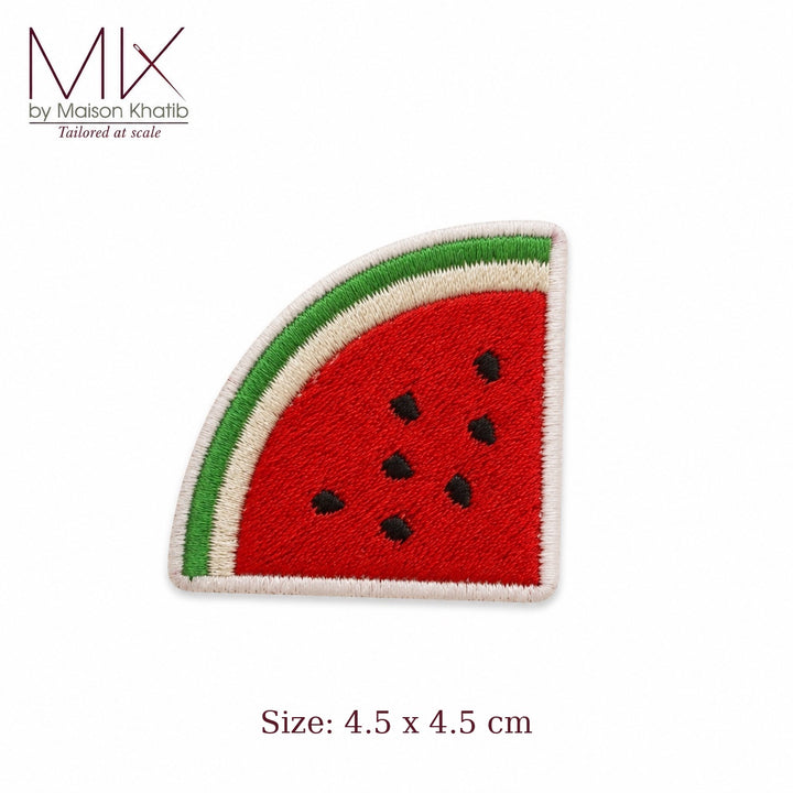 Watermelon Slice Embroidered Fruit Badge Set of 6 4.5 x 4.5 cm Maison Khatib Lebanon